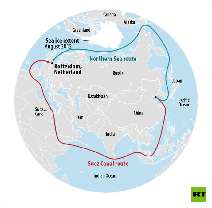 Η Ρωσία ανοίγει θαλάσσιο δρόμο ανάμεσα στους πάγους της Βόρειας Θάλασσας – Συντομότερο κατά 13 μέρες το ταξίδι Κίνα-Ευρώπη - Media