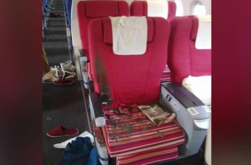 Τρόμος στον αέρα από φωτιά σε καμπίνα αεροσκάφους (Photos + Video) - Media