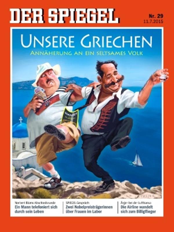 Der Spiegel: Έλληνας και Γερμανός χορεύουν συρτάκι σε γκρεμό της Σαντορίνης (Photo) - Media