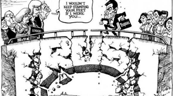 Το σκίτσο του Economist με Τσίπρα και δανειστές - Media