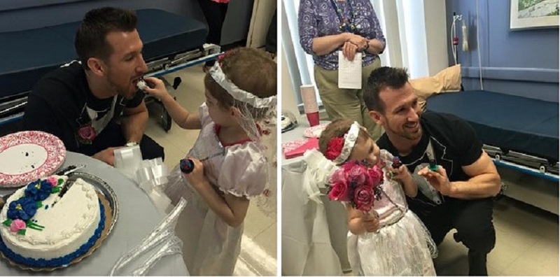 Ο πιο συγκινητικός «γάμος»: 4χρονη καρκινοπαθής «παντρεύτηκε» τον αγαπημένο της νοσηλευτή! (Photos) - Media