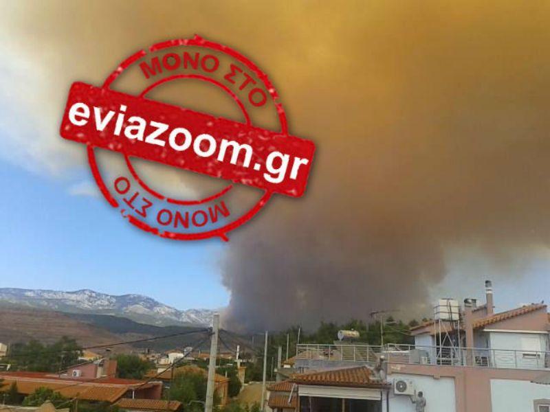 Εκτός ελέγχου η φωτιά στα Ψαχνά Ευβοίας- Εκκενώθηκε ο οικισμός Μακρυκάπα (Photos) - Media