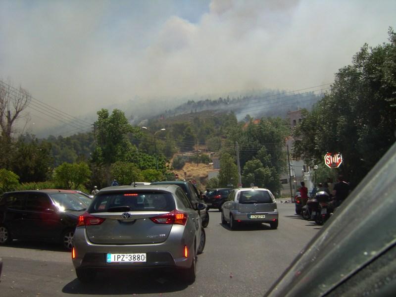 Μεγάλη φωτιά στη Σαμοθράκη - Media
