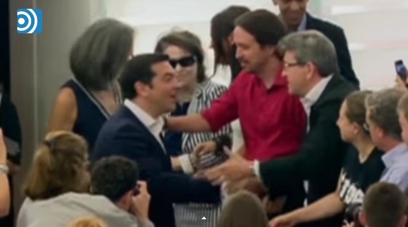 Σάλος στην Ισπανία: Ο Τσίπρας «αγνοεί» τον Ιγκλέσιας του Podemos κατά την είσοδό του στο Ευρωκοινοβούλιο (Video) - Media