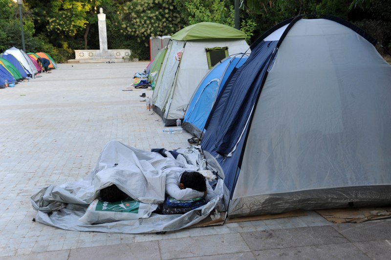 Πάνω από 40 οικογένειες προσφύγων σε σκηνές στο Πεδίον του Άρεως - Συμπτώματα γαστρεντερίτιδας σε παιδιά (Photos) - Media