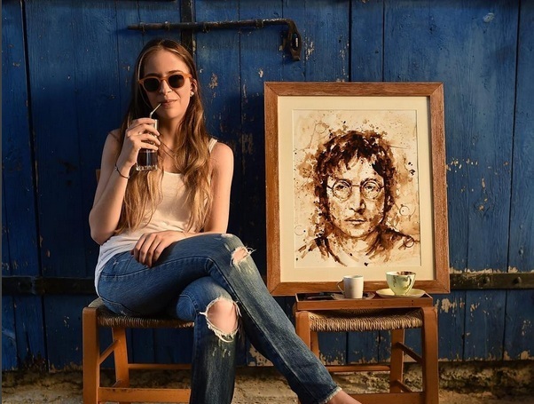 Μαρία Αριστείδου: Η Κύπρια που φτιάχνει υπέροχα έργα τέχνης με... καφέ! (Photos & Video) - Media