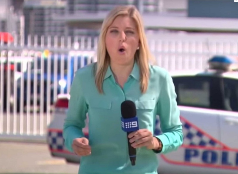 Δείτε την αντίδραση της ρεπόρτερ όταν την τσίμπησε τεράστιο έντομο on air  (Video) - Media
