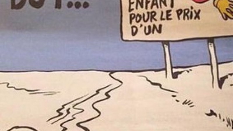 Τα σκίτσα του Charlie Hebdo για τους Σύρους πρόσφυγες - Media