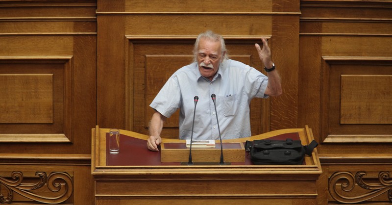 Ο Μανώλης Γλέζος επικεφαλής του ψηφοδελτίου Επικρατείας της Λαϊκής Ενότητας - Media
