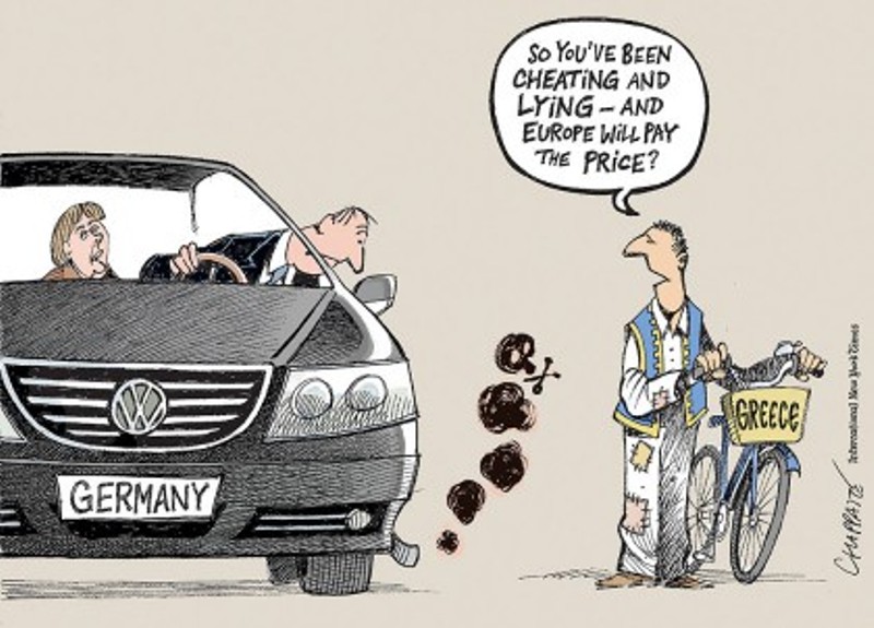 Δείτε το σκίτσο των New York Times, που ξεφτιλίζει τη Γερμανία, για το σκάνδαλο της Volkswagen - Media