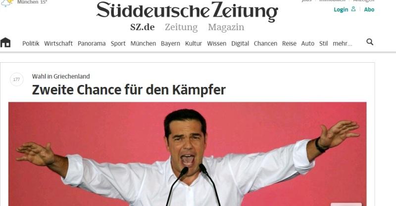 Ο γερμανικός Τύπος για τη νέα μεγάλη εκλογική νίκη του ΣΥΡΙΖΑ (Photos) - Media