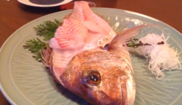 Μισοφαγωμένο ψάρι, πετάγεται έξω από το πιάτο (Video) - Media