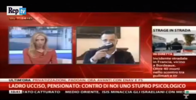 Ιταλός ευρωβουλευτής έβγαλε όπλο σε τηλεοπτικό παράθυρο! (Videos) - Media