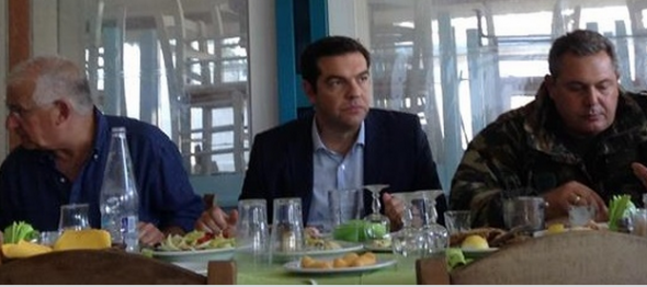 Τι έφαγαν Τσίπρας - Καμμένος στη Σκόπελο - Media
