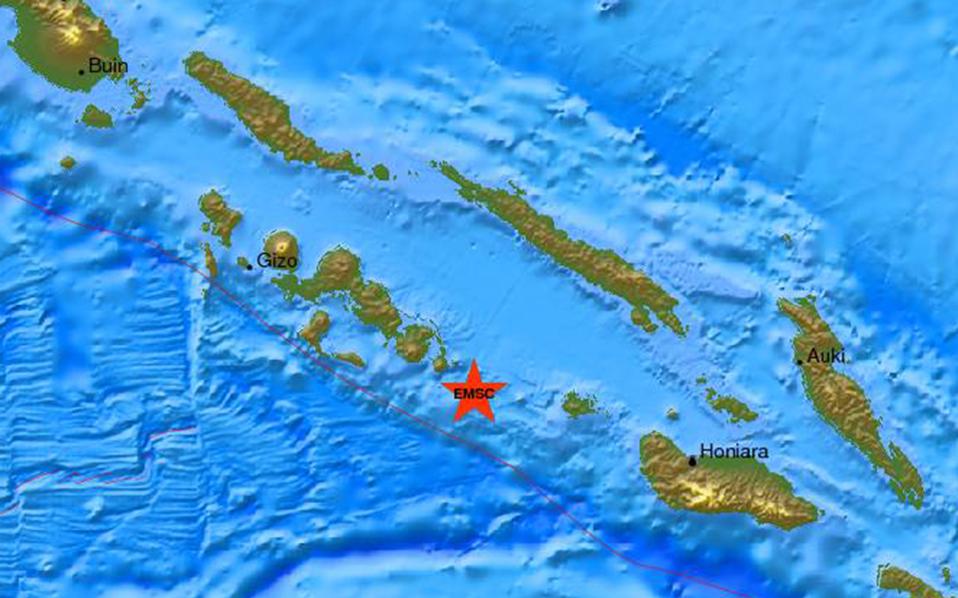 Ισχυρός σεισμός 7 Ρίχτερ στα νησιά του Σολομώντα - Media