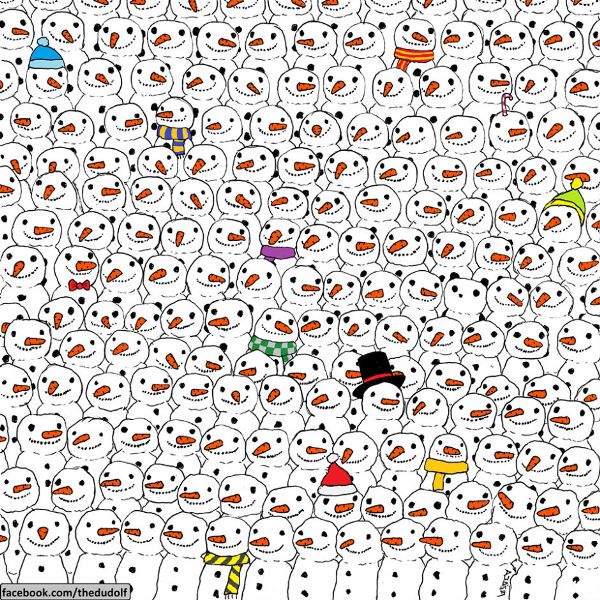 Που είναι κρυμμένο το Πάντα οεο; Μπορείτε να το εντοπίσετε ανάμεσα στους χιονάνθρωπους; Το σκίτσο που τα «σπάει» στο διαδίκτυο - Media