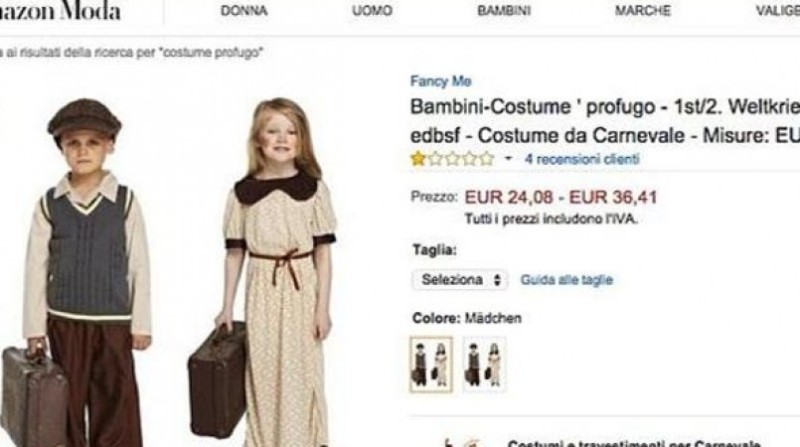 Ο ορισμός της απανθρωπιάς: Πουλάνε αποκριάτικη στολή προσφυγόπουλου (Photos) - Media