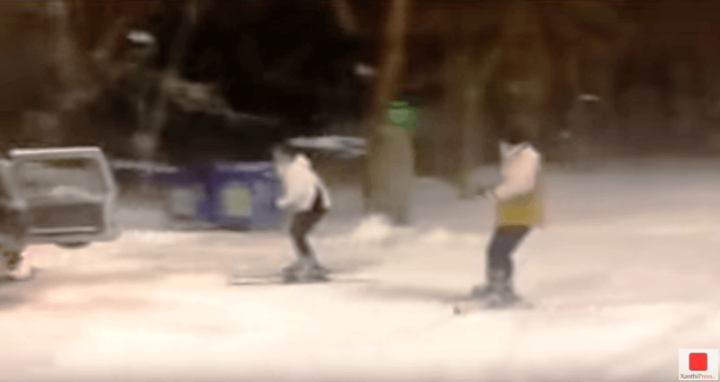Έκαναν… σκι μέσα στην χιονισμένη πόλη της Ξάνθης! (Video) - Media