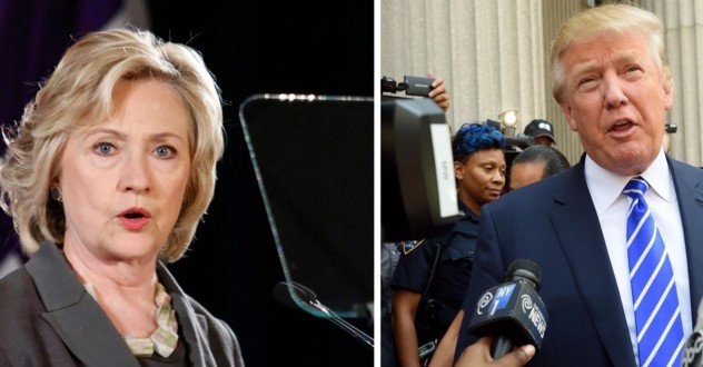 Κατά μια ποσοστιαία μονάδα προηγείται ο Τραμπ της Χίλαρι  - Media