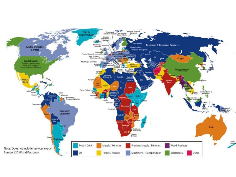 Αυτός είναι ο χάρτης των εξαγωγών κάθε χώρας-Δείτε τι εξάγει η Ελλάδα - Media