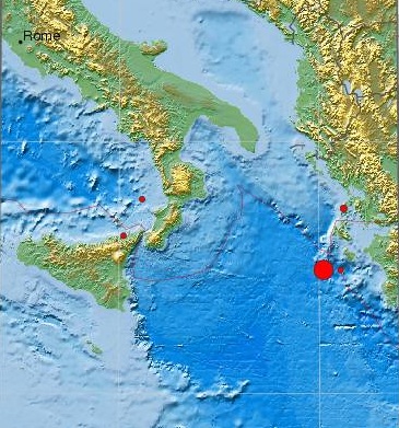 Ισχυρή σεισμική δόνηση νοτιοδυτικά της Ζακύνθου - Media
