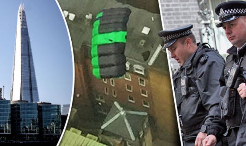 Η αστυνομία του Λονδίνου αναζητεί τον αλεξιπτωτιστή που έπεσε από το Shard (Video) - Media
