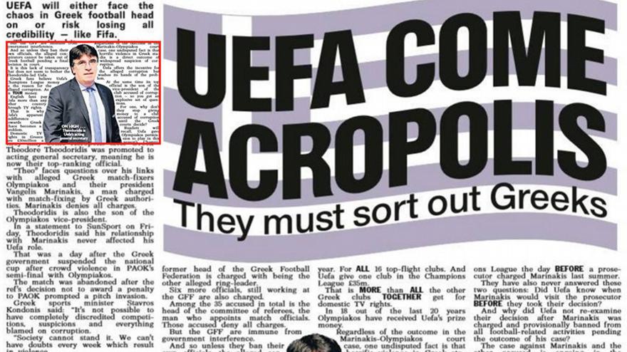 Sun: «Στο διεφθαρμένο ελληνικό ποδόσφαιρο πάνε τα λεφτά των Άγγλων» - Media