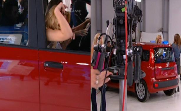 Η Αννίτα Πάνια τράκαρε το αυτοκίνητο που δίνει δώρο, μέσα στο πλατό (Video) - Media