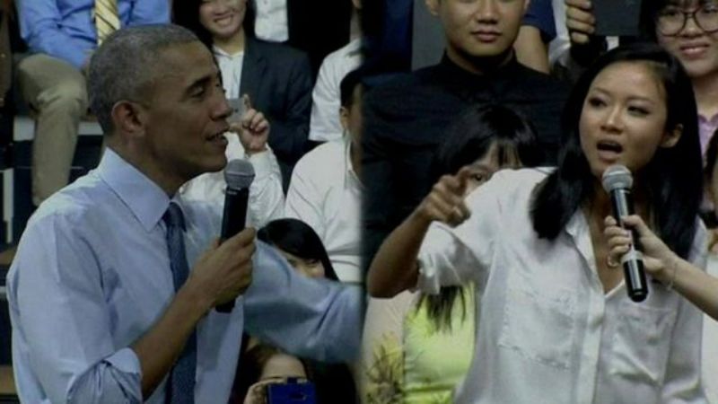Ο Ομπάμα "ραπάρει" κατά την διάρκεια ομιλίας του (Video + Photos) - Media