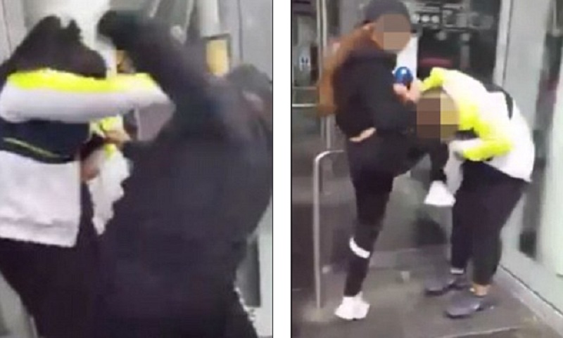 Σοκαριστικός ξυλοδαρμός μαθήτριας, από συμμαθήτρια της μπροστά στα μάτια δεκάδων περαστικών (Video)  - Media