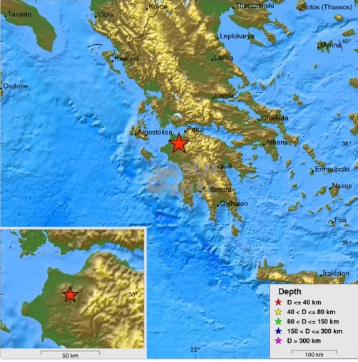 Σεισμός 3,9 βαθμών της κλίμακας Ρίχτερ στην Πάτρα - Media