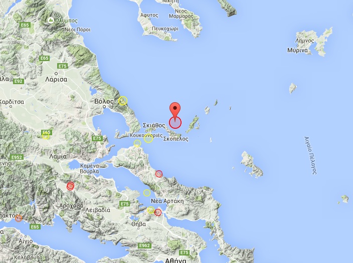 Ισχυρός σεισμός στις Σποράδες - Media