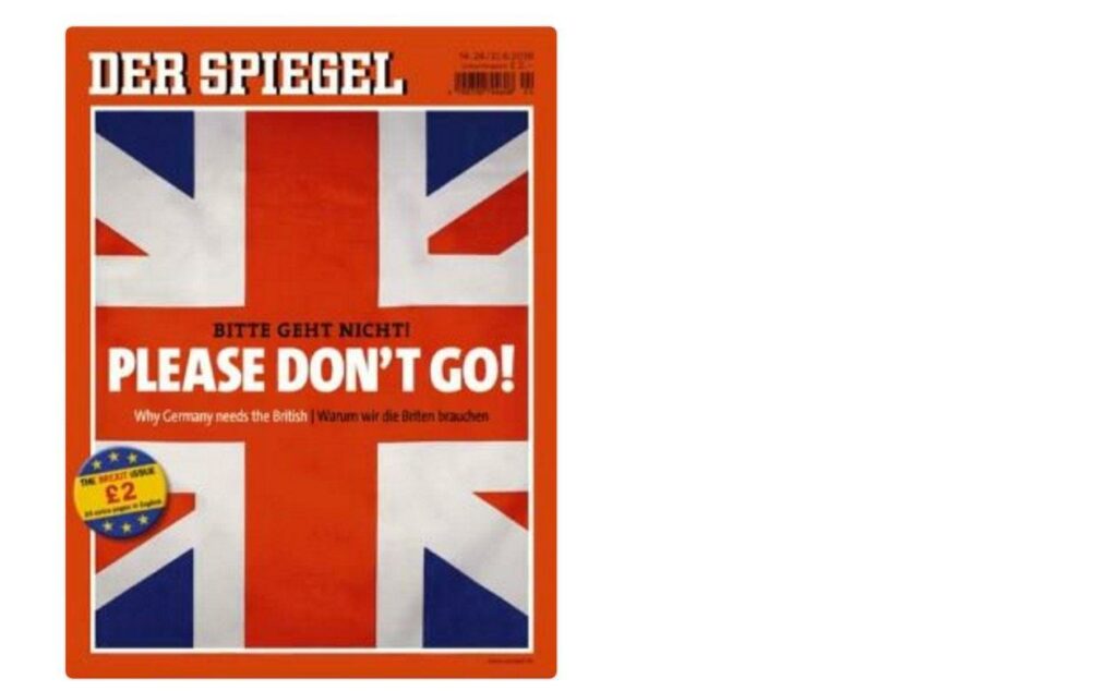 Το εξώφυλλο του Spiegel παρακαλεί τους Βρετανούς να μην ψηφίσουν Brexit (Photo) - Media