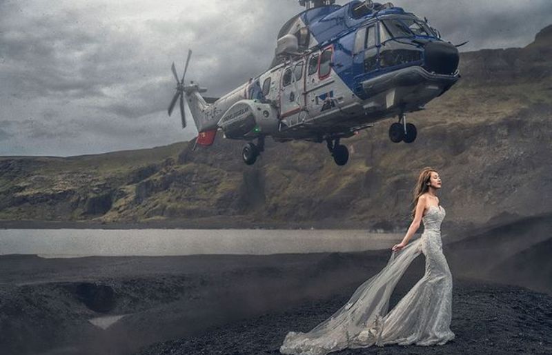 Η νύφη και το... ελικόπτερο! (Video) - Media