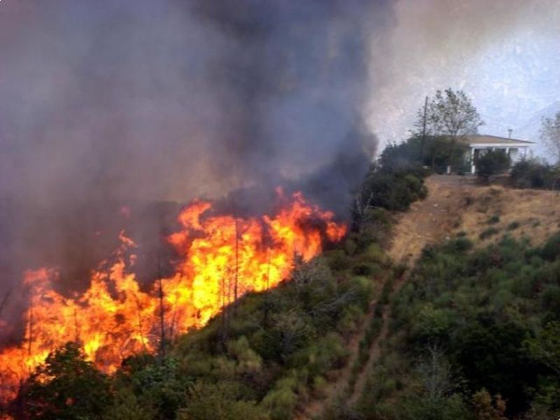 Σε κατάσταση έκτακτης ανάγκης η νότιος Χίος - Μεγάλη πυρκαγιά απειλεί χωριά - Media