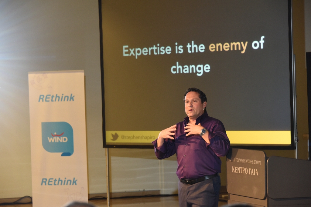 Ο Stephen Shapiro εκπαιδεύει τα στελέχη της WIND σε θέματα καινοτομίας - Media