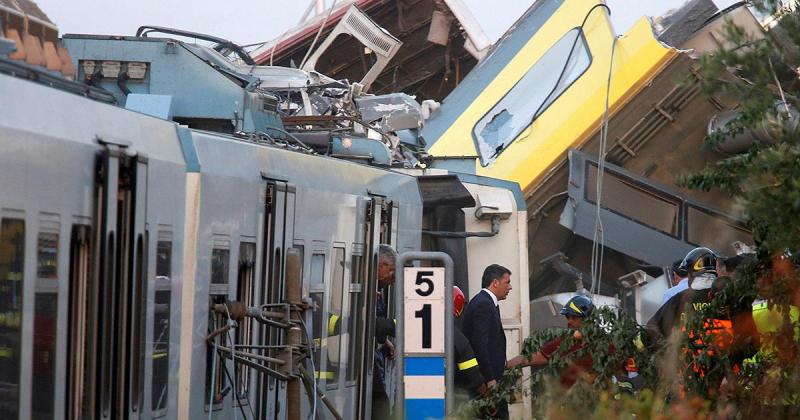 Ιταλία: «Ανθρώπινο λάθος» το σιδηροδρομικό δυστύχημα - Media