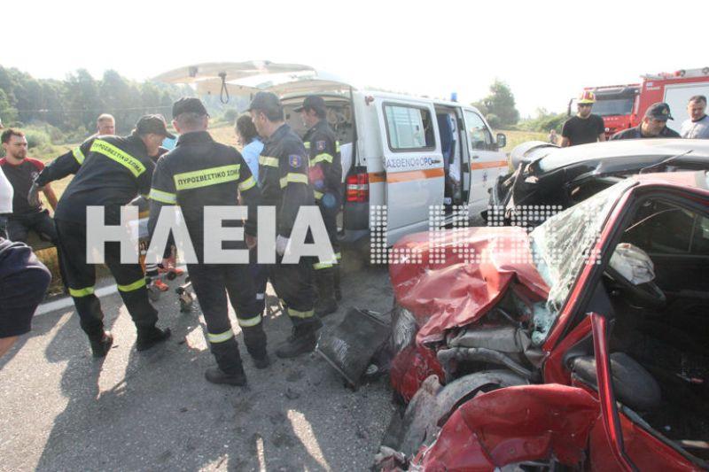 Καραμπόλα τριών αυτοκινήτων στον Πύργο- Τρεις τραυματίες, η μια σε σοβαρή κατάσταση (Photos) - Media