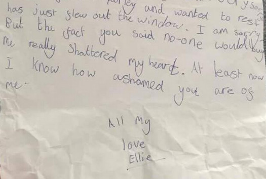 Ραγίζει καρδιές το σπαρακτικό γράμμα 9χρονης μετά από καυγά με τη μητέρα της (Photo) - Media
