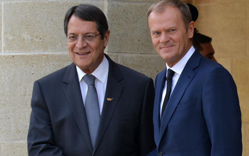 Επί τάπητος το Κυπριακό στην τηλεφωνική συνομιλία Αναστασιάδη - Τούσκ - Media