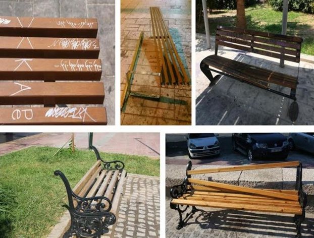 Βανδαλισμοί σε πλατείες του Πειραιά  - Media