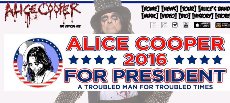 Ο Άλις Κούπερ ανακοίνωσε την υποψηφιότητά του για… τον Λευκό Οίκο - Media