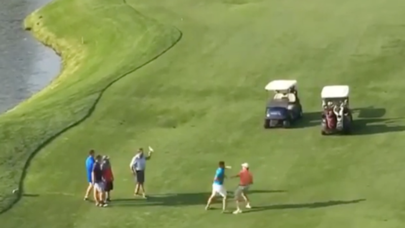 Όταν το γκολφ γίνεται... σκληρό άθλημα (Video)  - Media