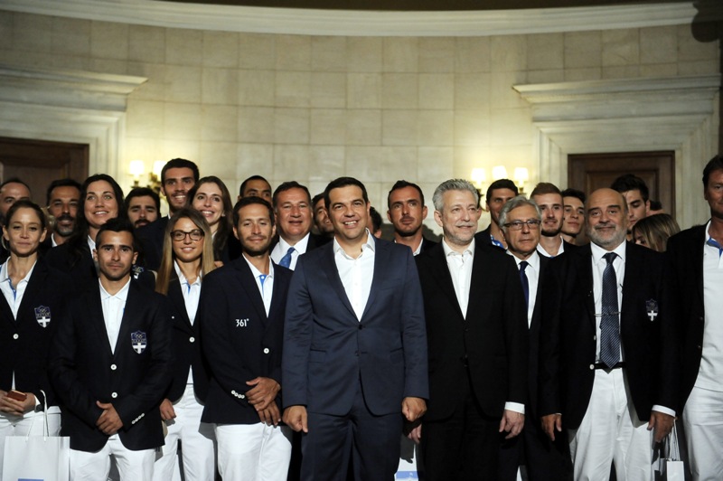 Την ελληνική αποστολή του Ρίο υποδέχθηκε ο Αλέξης Τσίπρας (Photos) - Media