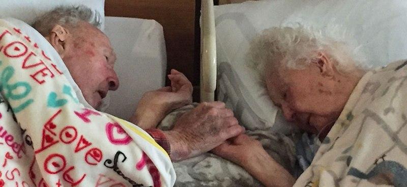 Πέθανε στα χέρια του αγαπημένου της μετά από 77 χρόνια γάμου - Media