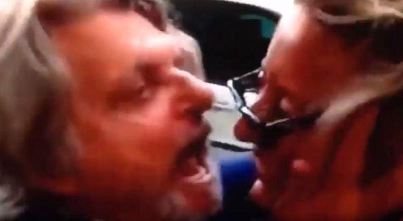 Ο πρόεδρος της Σαμπντόρια… βούτηξε δημοσιογράφο από το πρόσωπο! (Video) - Media