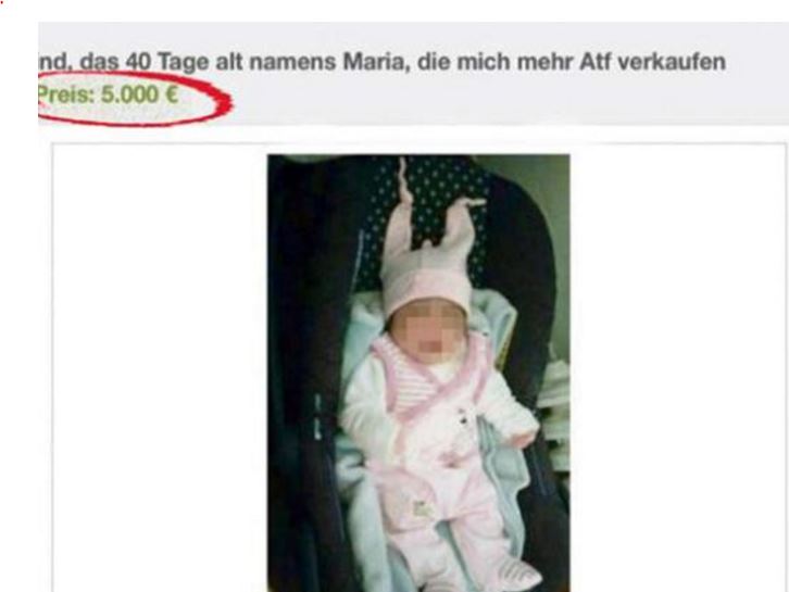 Προσπαθούσαν να πουλήσουν το μωρό τους στο e-Bay για 5.000 ευρώ! - Media