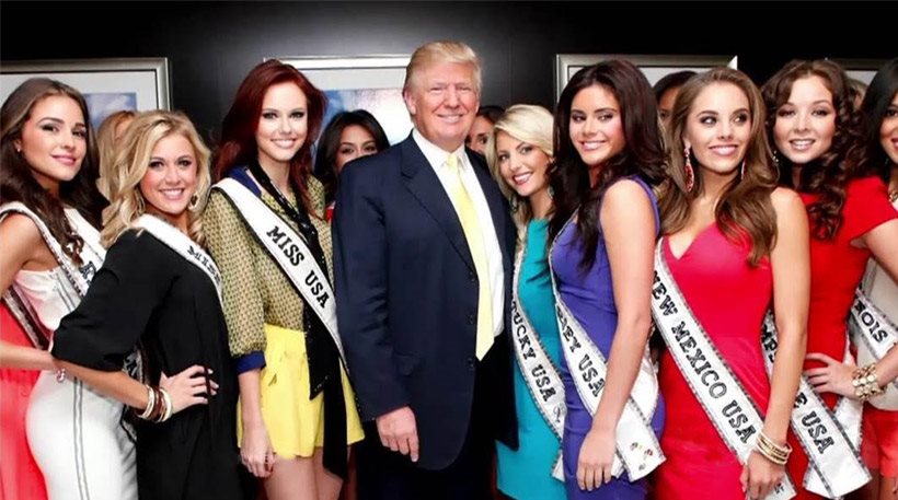 Ο Τραμπ «μπούκαρε» στα παρασκήνια των καλλιστείων και έπαιρνε... μάτι - Media