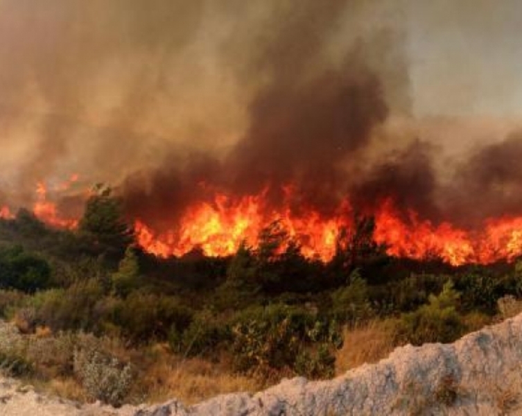 Καίγεται το Τεφέλι - Μάχη με τις φλόγες δίνει η πυροσβεστική - Media