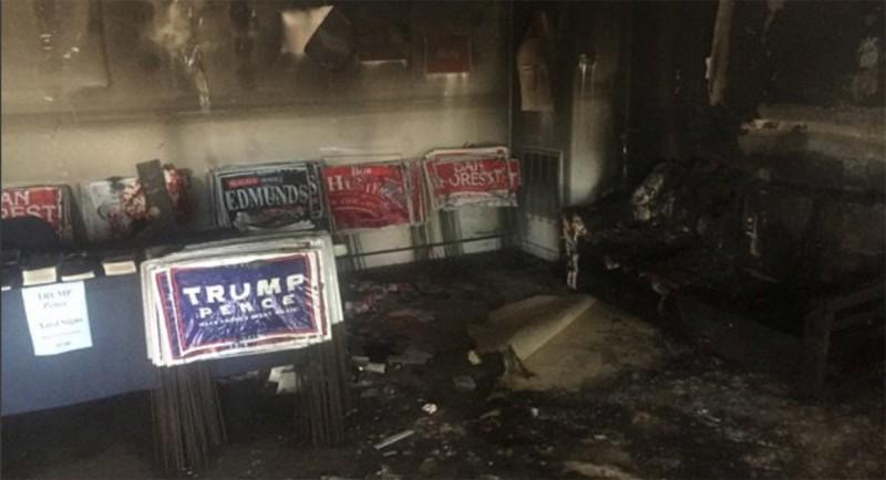 «Ναζί Ρεπουμπλικάνοι να φύγετε, αλλιώς….»: Επίθεση στα γραφεία των Ρεπουμπλικάνων στη Β.Καρολίνα με εμπρηστικό μηχανισμό (Photos) - Media